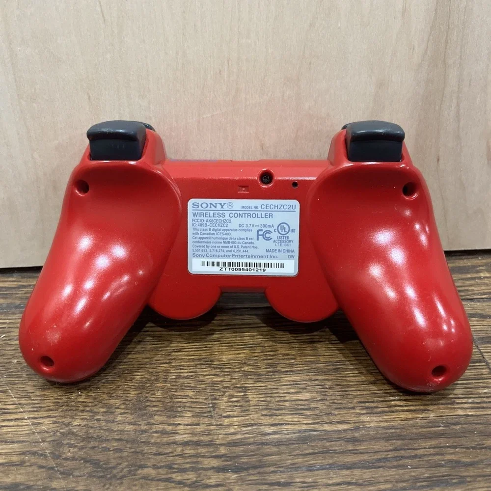 Sony Playstation 3 PS3 DualShock 3 Controller Red Genuine OEM CECHZC2U UNTESTED